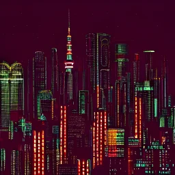 symmetry!! tokyo skyline, blade runner, neon, highly detailed, digital painting, artstation, concept art, smooth, sharp focus, blur, short focal length, illustration, art by artgerm