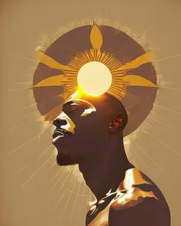 Black man under the sun design