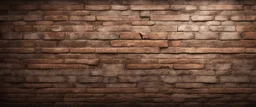 Hyper Realistic Grunge Rustic Brown Wall with brick parts appearance & dark vignette effect