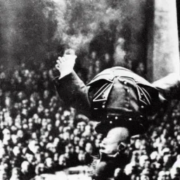 adolf hitler doing a back flip