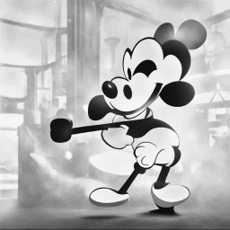 Convierte esta imagen en Disney Pixar del raton Mickey