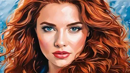 acrylic illustration, acrylic paint, [Brittany Robertson | Rachelle Lefevre], Fujifilm X-T3,1/1250sec at f/2.8,ISO 160,84mm,RAW photo,Uplight,wide shot,ideal face template,film grain,distance from camera,RAW Photo, DSLR, by [Iryna Yermolova | Conor Harrington]