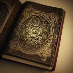 an ancient ornate intricate old time spell book, cinematic, realistic, intricate detail, extra detail, photorealistic, octane render, 8k, artstation