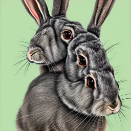 rabbit portrait