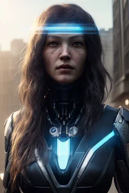 portrait,beautifuleagle robot, post-apocalyptic in a cyberpunk city, realistic, intriacte detail, sci-fi fantasy style, volumetric lighting, particales,highly detailed,cinamatic, deep