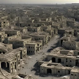 enourmous city collapsed in war