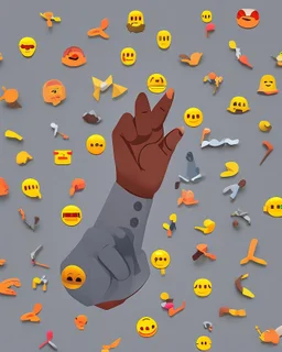 Hand pointing at you emoji design