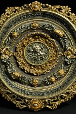Plate in baroque style