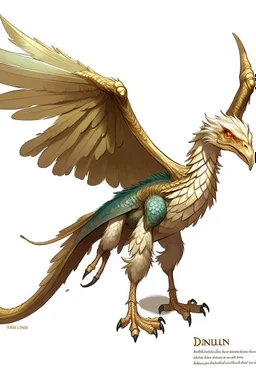 dnd young gold 4 legged wingless drake