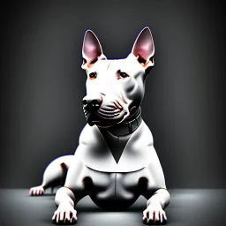 bullterrier, 4k, real bullterrier,