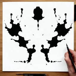 draw a Rorschach inkblot