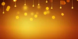 Festive abstract bokeh background - golden bokeh lights, beige - New Year, Anniversary, Wedding, banner