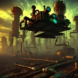 steampunk wasteland toxic waste apocalypse