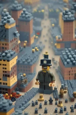 a lego city full of lego hitlers