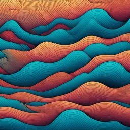 comic-style waves made of zeroes and one