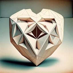 elastic heart in a shape of a pentagon