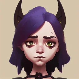 Portrait of an adorable witch kid by Nick Harris