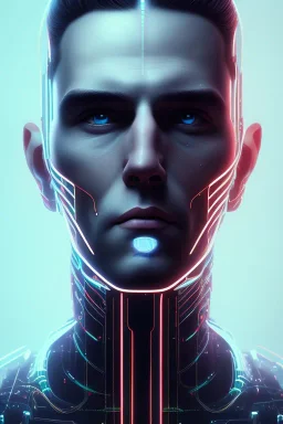 cyberpunk, head, men, portrai, tron