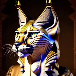 Egyptian lynx face