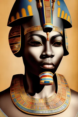african portrait, ancient egypt, zulu, scaffolding, high detail