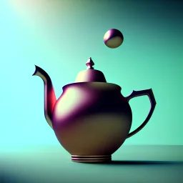 surrealism, art by Jerico Santander, The Teapot, octane render, redshift render,ambient lighting