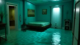 aqua room (a room filled with water)