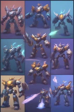 I want an intro image for a YouTube video about TFT 7 Mighty Mech