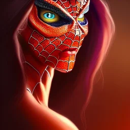 ultra detailed portrait of beautiful Spidewoman , extremely detailed digital painting, extremely detailed face,crystal clear eyes, in the style of robert e howard and pablo oliveira and Ken Kelley and Keith Parkinson ,mystical colors,perfectly centered image, perfect composition, rim light, beautiful lighting,8k, stunning scene, raytracing