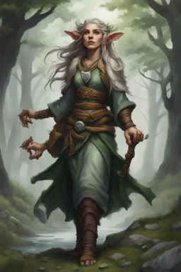 Female Firbolg Druid with Earth Powers