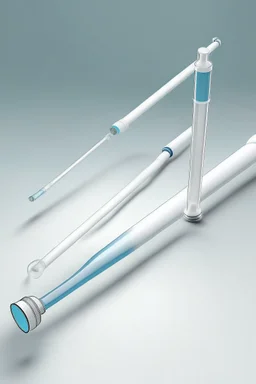 Provide a simple realistic photo of medical catheters