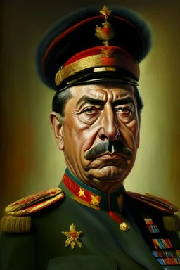 Make me a oil portrait from a dictator