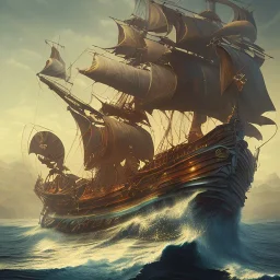 Pirate, 3D, Octane Render, high detailed, intricate details, perfect composition, beautiful detailed intricate insanely detailed octane render trending on artstation, 8 K artistic photography, photorealistic concept art, soft natural volumetric cinematic perfect light, chiaroscuro, award - winning photograph, masterpiece, raphael, caravaggio, greg rutkowski, beeple, beksinski, giger, perfect composition, beautiful detailed intricate insanely detailed octane render trendi