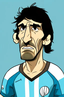 Alejandro Garnacho Argentine football player ,cartoon 2d