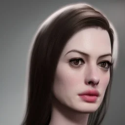 just perfect face Anne Hathaway, highly realistic, highly detailed