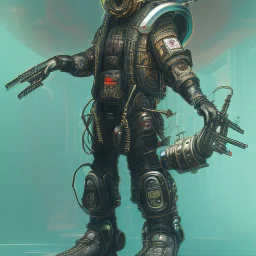 angry cyberpunk honey badger