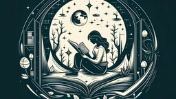 t shirt design , Literary Haven: Embrace the introverted reader within, image has to be full inside the outlines