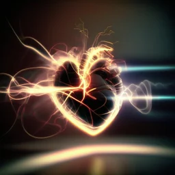 motion blur electric heart