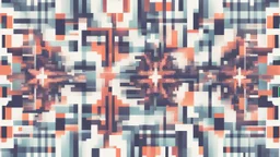 digital glitch pattern snowflake geometric abstraction