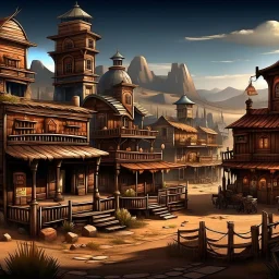 fantasy wild west town