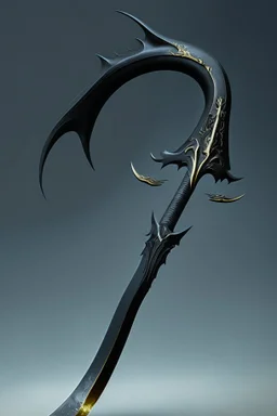 black big sharp scythe