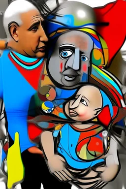 expressionism, Pixar style, in abstract art Basquiat, Picasso, Miro, Kandinsky, Klee, Birell, Fairey, Ardon, Buffet aand Picasso style, HD --s 750 --v 5.1 --style raw, water color