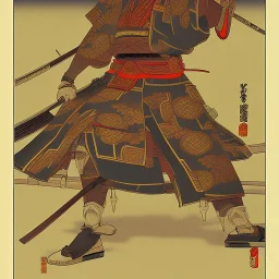 Samurai Ukiyo-e style