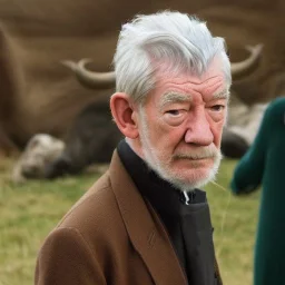 Sir Ian Mckellan as an antelope