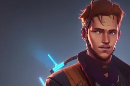 Portrait of Star Lord by Jake Bartok