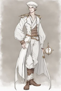 a fantasy sailor, male