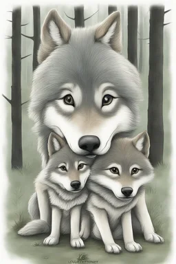 two wolves 1.honest wolf and 2.commercial wolf funny by lovatnet