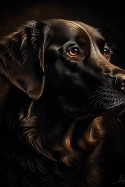 Retrato de un perro por Juan Arancio
