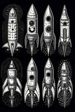 Space Rockets design, sophisticated, dominating design