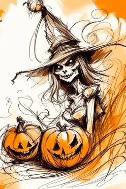Halloween sketch artistic