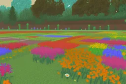 flower field 64 x 64 pixelart